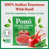 Pomì Crushed Tomatoes with Basil - Creamy, Velvety Italian Sauce,