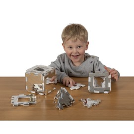 Polydron Kids My First Mirrored Set - Educational Construction Toy - 2D and 3D Models Building Kit - 2+ Years - 16 Pieces