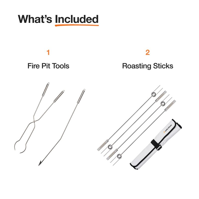 Solo Stove Roasting Sticks and Fire Pit Poker - Firewood