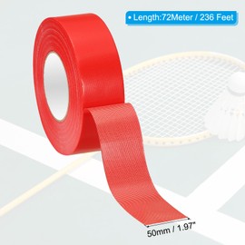 PATIKIL Pickleball Court Tape 2 in x 236ft, Pickleball Court Marking Kit for Indoor/Outdoor Tennis Volleyball Badminton Court, Red