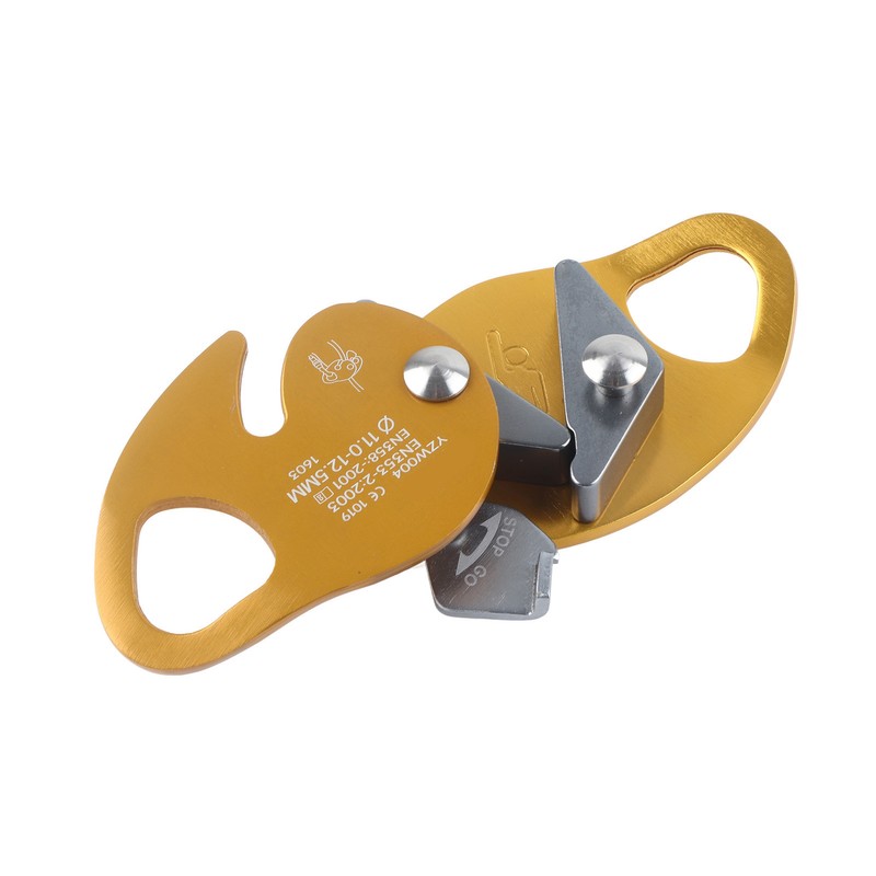 Self Braking Stop Descender for 11‑12.5mm Rope Clamp Grab Rescue