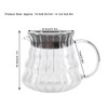 Fdit Transparent High Borosilicate Glass Coffee Pot Exquisite Coffee Maker