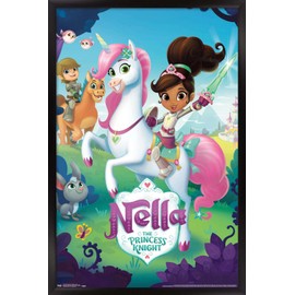 Nickelodeon Nella the Princess Knight - Group 14x22 Poster - Black Framed Version