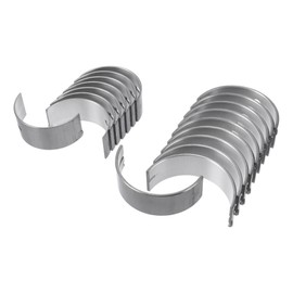 X AUTOHAUX Main Bearing and Connecting Rod Bearing Kit No.1170156010/1304156040 for Toyota Land Cruiser 1988-1989 Engine Crankshaft Rod Bearing Metal Silver Tone 18Pcs