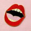 Lady's Sexy Red Lips Patch Embroidered Mouth Badge Iron On