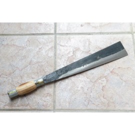 Crude - 10 Inch Carbon Steel Outdoor Brush Clearing Machete Knife , Forged