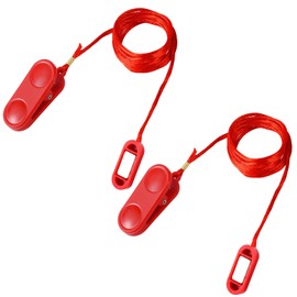 2pcs Treadmill Magnet Safety Key, Universal Magnetic Safety Switch Treadmill Emergency Stop Replacement Accessories for Most Running Machines (Flat Oval)