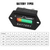 Taikemeti 12V/24V Battery Gauge, Battery Level Meter for Lead-Acid Batteries,