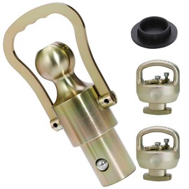 GNXA2062 Gooseneck Ball Kit, 2-5/16-Inch Ball & Safety Chain Anchors Ram 2500/3500 Gooseneck Ball for Dodge Ram Trucks,Fits Ford F-250/F-450 Super Duty, Chevy Silverado & GMC Sierra 2500/3500 HD