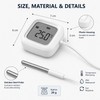 Zigbee Smart Thermometer with Probe – IP65 LCD Temperature Monitor