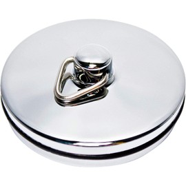 Merriway BH03915 45mm 1.3/4 inch Chrome Plated Metal Bath Basin Shower Plug Stopper