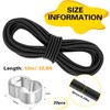 HGRGHH Rubber Cord Expander Rope 6 mm 10 m Black