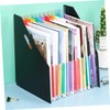 Operitacx Stylish Filing Folder Expandable File Folders Accordion Material Black