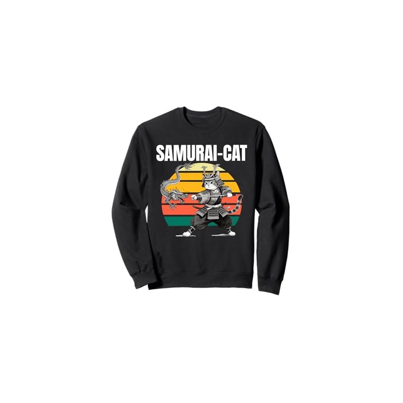 Samurai Cat Dragon Sweatshirt
