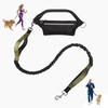 Hands Free Dog Leash with Zipper Waist Pouch Shock-Absorbing Bungee