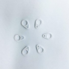 Silicone Loops BTE Hearing Aid Clip Adaptor Hearing Amplifier,Hearing Aids Clip Loop, 6pcs Clip Adaptor Protection Loops Prevent Loss Silicone Ring for Adults Seniors (7mm)