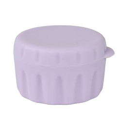 Tostyles 1 OZ Airtight Silicone Storage Containers and Sauce Cups with Lids Reusable Leakproof Dipping Sauce Pots for Sauce Cup for Lunch Bento (Purple)