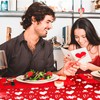 Litmitfu 2 Pack Valentines Tablecloth - Red Heart Valentines Table
