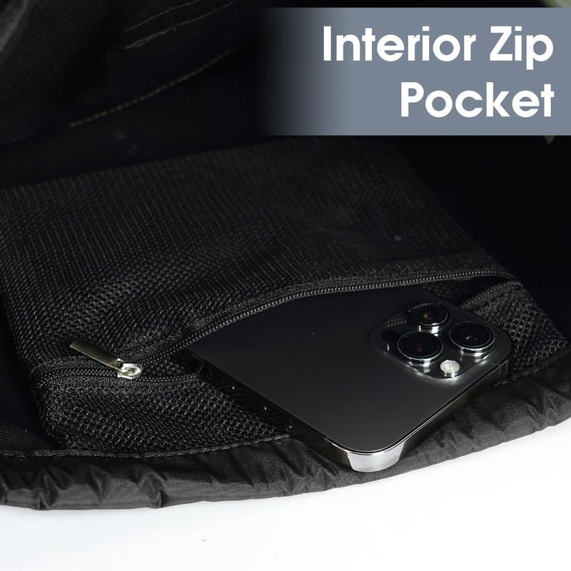 WANDF Drawstring Backpack with Shoulder Pad String Bag Sackpack Cinch