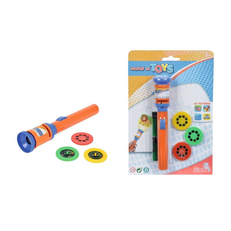 Simba 107828005 - LED Projektor Taschenlampe, 2-sortiert