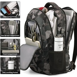 BIKROD Backpack for Men Women, School Backpacks for Teen Boys, Business Anti Theft Sturdy Travel Laptop Backpack with USB Charging Port, Water Resistant 15.6 Inch Computer Bag Gift