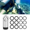 HERCHR Tanque de Buceo, Mini Tanque Llavero Válvula de Cilindro