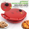 NutriChef Countertop Pizza Maker | 1500W Non-Stick Electric Pizza Cooker
