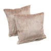 Malika Nicky-Teddy Cashmere Touch Coral Fleece Cushion Cover Cushion Cover