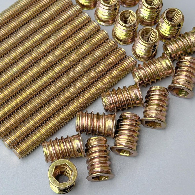 10 PCS M8 x 80mm Fully Threaded Screw Rods with