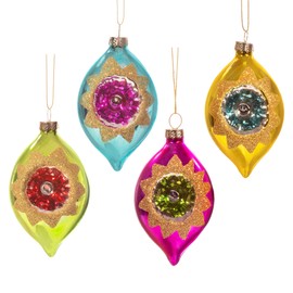 Sass & Belle Vintage Indented Baubles - Set of 4