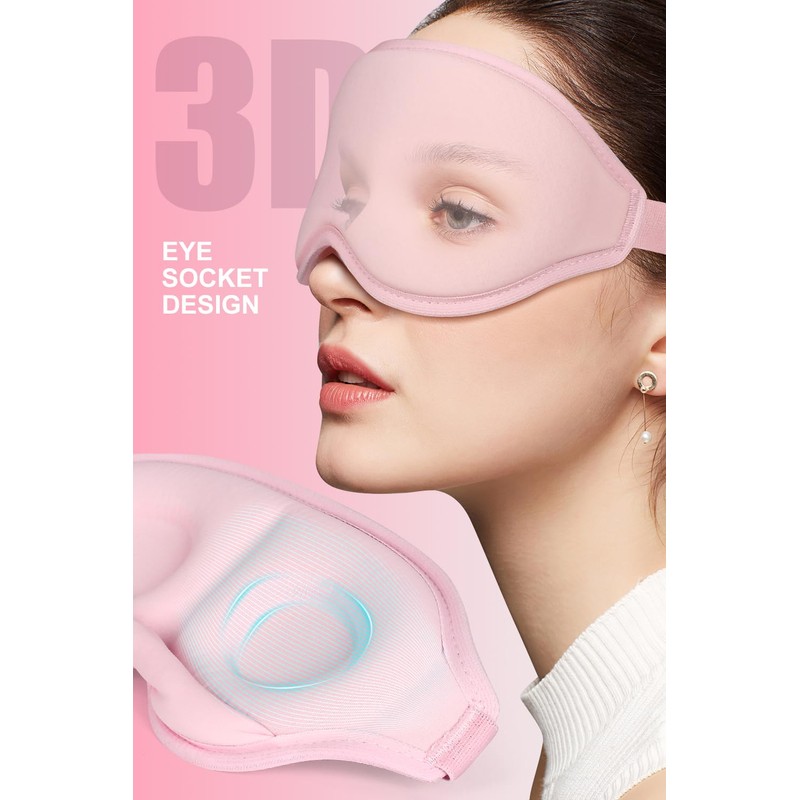 Aosun Sleeping Masks for Side Sleepers, Upgraded 3D Sleep Mask