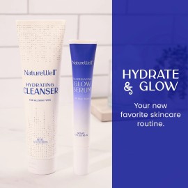 NATUREWELL Hydrating Cleanser & Illuminating Glow Serum Skincare Duo, Nourishes