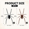 8PCS 3D Realistic Magnetic Spiders for Halloween Cars & Fridge