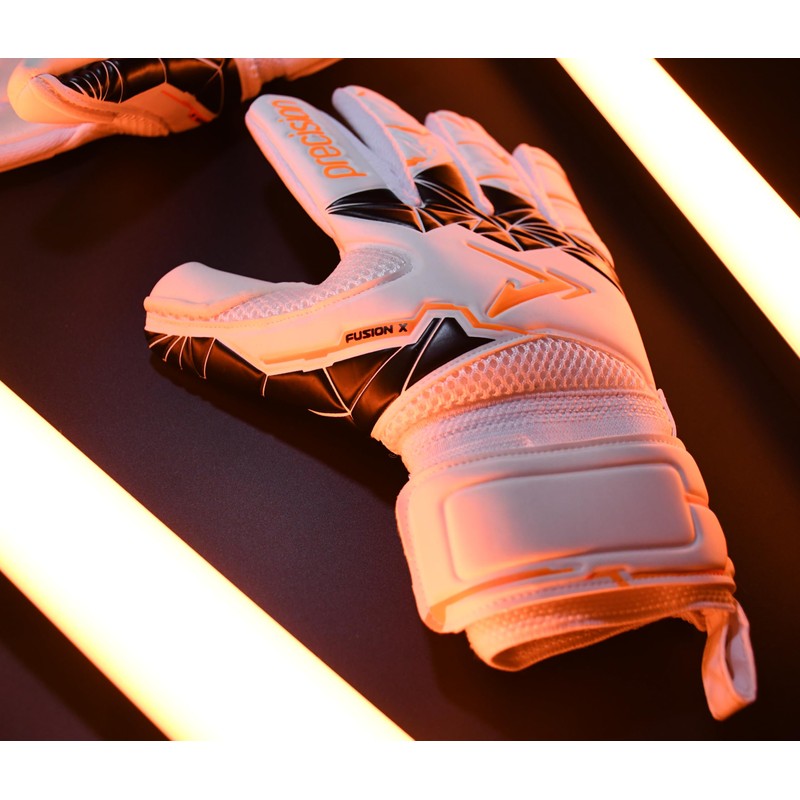 Precision Training Fusion X Negative Replica Football Kid'sGoalkeeper Gloves, White,