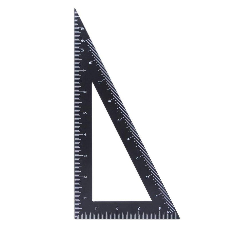 Carpenter Triangle Ruler 30/60 Degree Black for Architects Engineers (120
