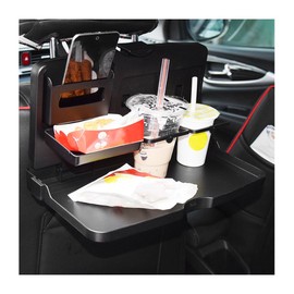 Sylvil Foldable Car Food Tray Holder, Multi Functional Portable Car Backseat Tray Desk, Car Computer Desk for Eating Food Drink and Writing Laptop Work, Car Accessories