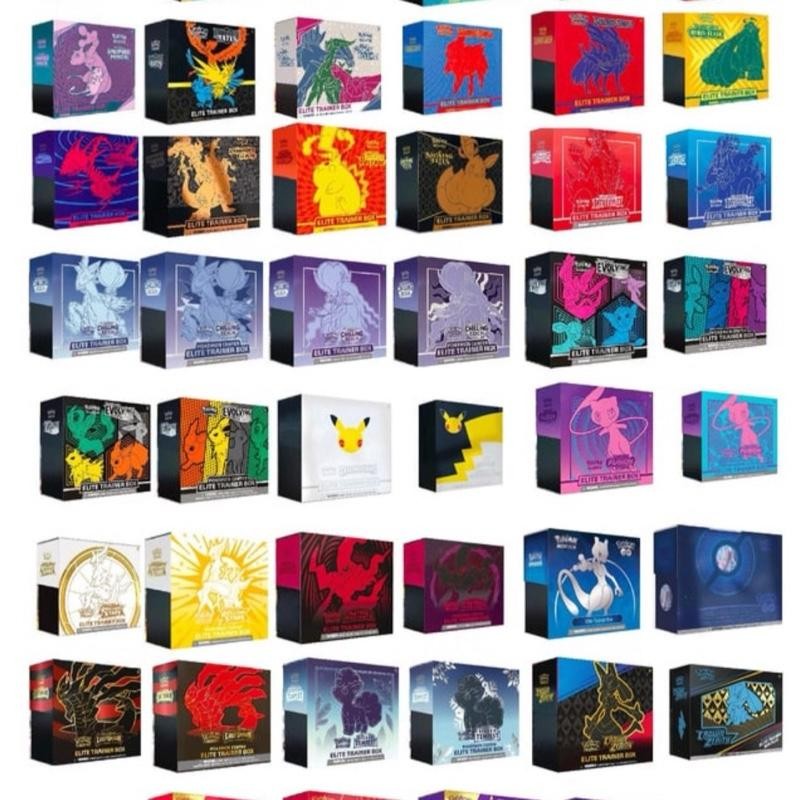 Pokemon Etb Elite Trainer Box Collection - Assorted Designs From
