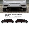 LED Rear Bumper Reflective Fog Brake Turn Indicator Black Left