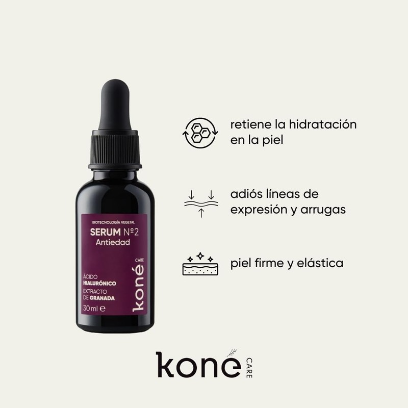 Serum antiedad orgánico vegano KONE CARE Nº 2 – Hidratación