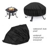 85x40cm Outdoor Patio Fire Pit Cover Home Waterproof UV Resistant