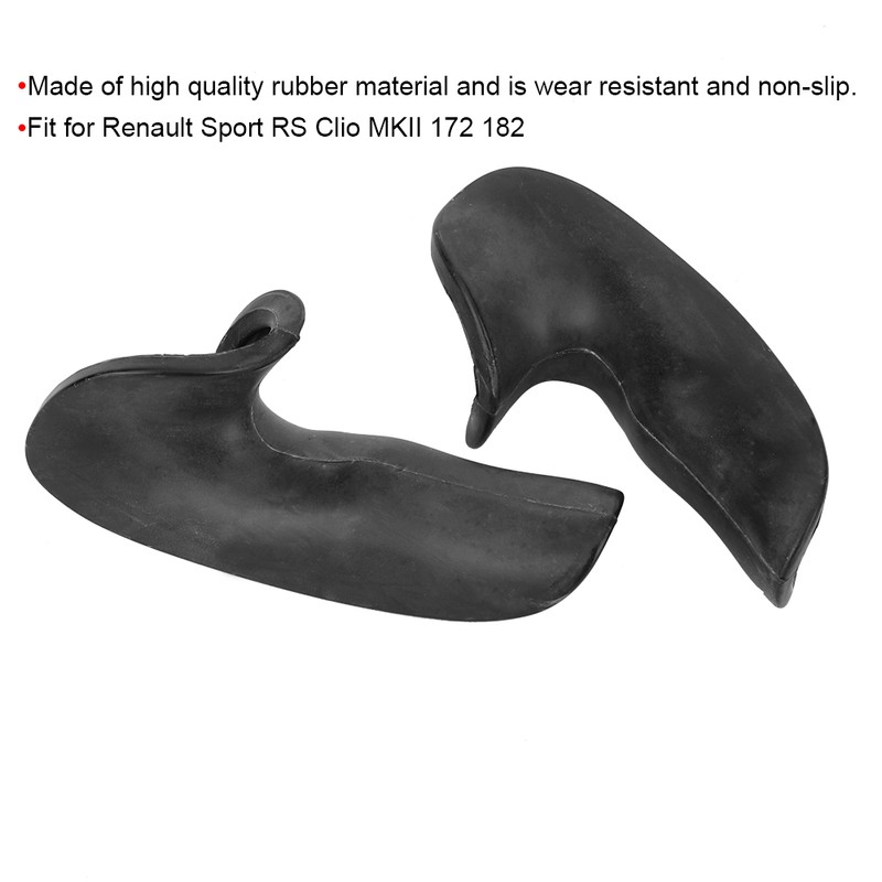 Pair Steering Wheel Rubber Replacement Thumb Grips Fit for Renault