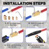 35pcs Quick AWG Wire Connectors Kit, 2 4 6 8