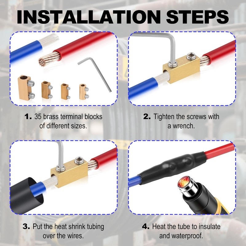 35pcs Quick AWG Wire Connectors Kit, 2 4 6 8