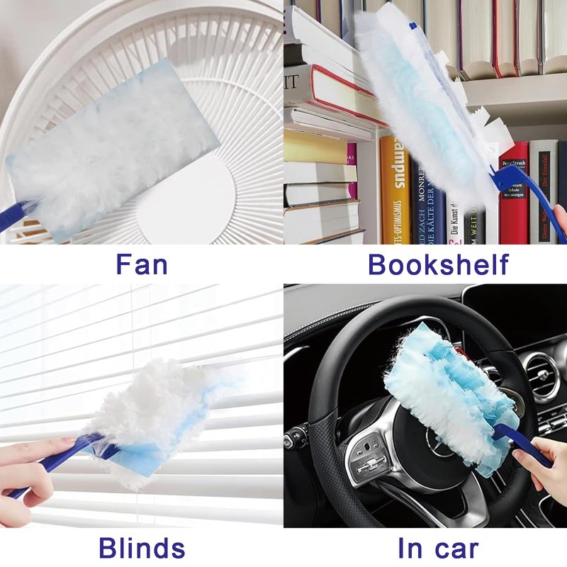 10 PCS Flash Dust Magnet, Blue Flash Dust Magnet Refill