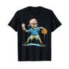 Funny Baseball Skeleton Ice Cream Drip Baseball Boys Youth T-Shirt