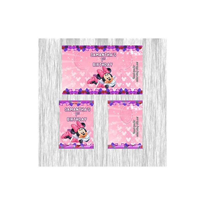 Mouse Pink Party Snacks, Favors and Decorations (Fruit Snacks 0.9oz
