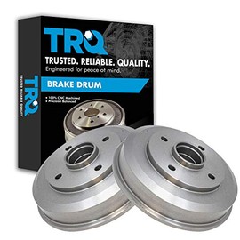 TRQ Rear Brake Drum Pair Set for 2000-2008 Ford Focus