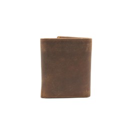 Briomhar Irish Tri-Fold Leather Wallet for Men - Irish Celtic Knot Design Made in Ireland - Tan