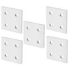 5Pcs Aluminium Extrusion Profile Joining Boards 4‑Hole Vertical Connecting Plates