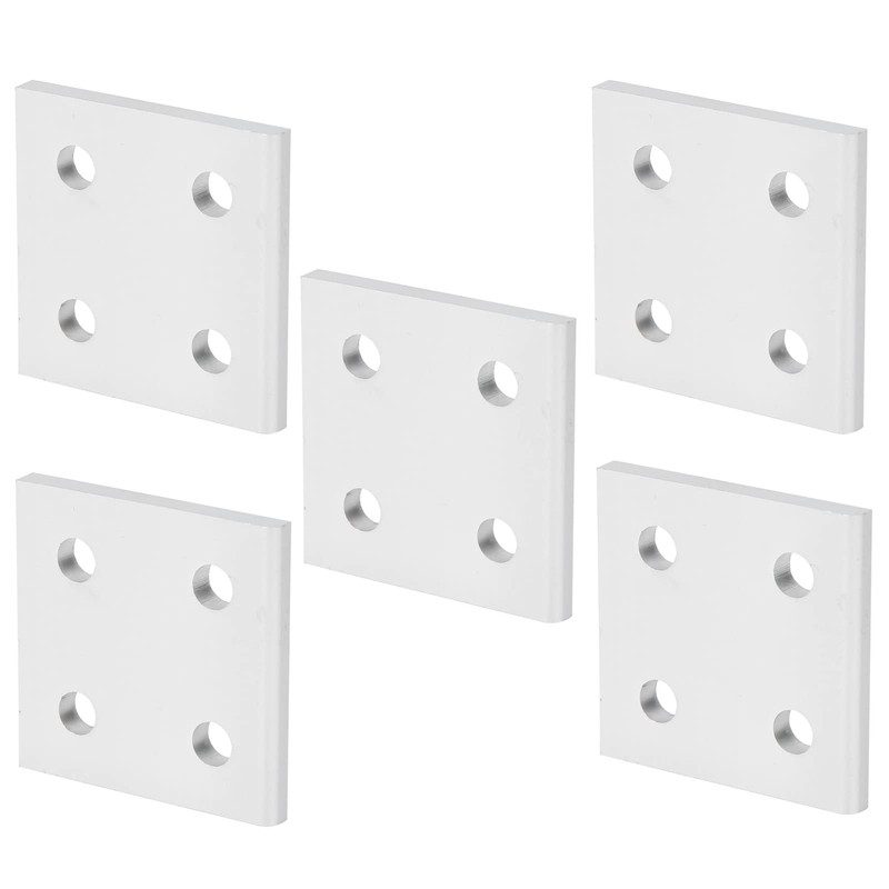 5Pcs Aluminium Extrusion Profile Joining Boards 4‑Hole Vertical Connecting Plates